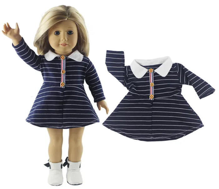 5 Sæt Dukke Tøj til 18 Tommer American Doll Håndlavet Casual Wear Tøj 1