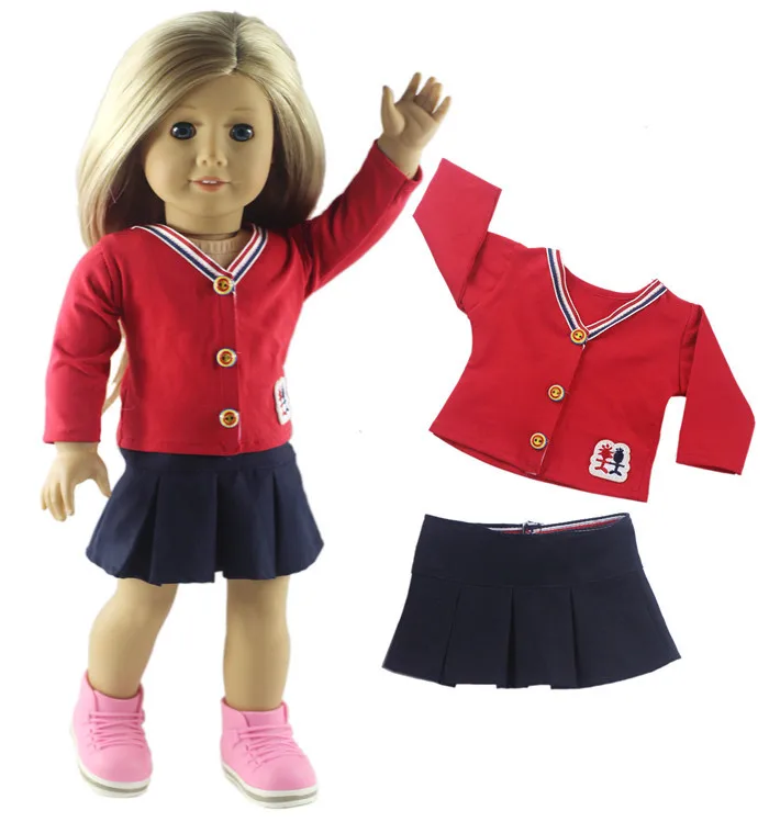 5 Sæt Dukke Tøj til 18 Tommer American Doll Håndlavet Casual Wear Tøj 2